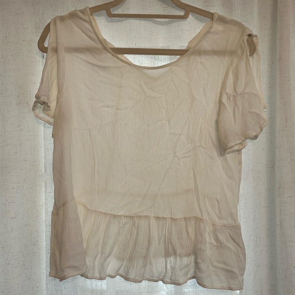 Flowy slightly sheer top